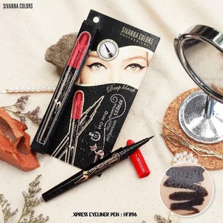 SIVANNA EXPRESS EYELINER PEN (HF896) : ซิเวนน่า คัลเลอร์ส อายไลเนอร์ หัวเมจิก เส้นคมชัด ดำสนิท