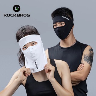 [จัดส่งโดย Shopee]Rockbros หน้ากาก ฤดูร้อน ป้องกันแสงแดด ขี่จักรยาน ใบหน้า ผ้าเรยอน ผ้าพันคอ ป้องกันรังสียูวี ระบายอากาศ กลางแจ้ง กีฬา หมวกผ้าพันคอ