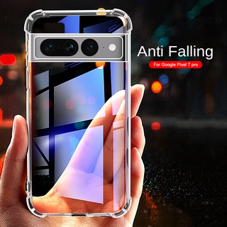 Transparent Phone Cover For Google Pixel 7 Pro Soft Case Shell For Pixel7 Pixle7pro 7pro 5G Shockproof Protection Fundas Coque