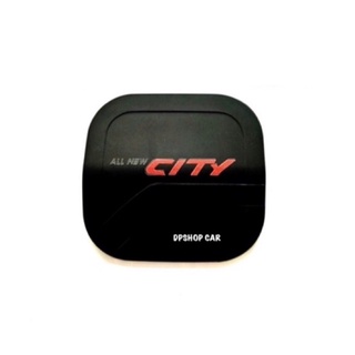 ครอบฝาถังน้ำมัน CITY ซิตี้ปี 2008-2013 สีดำด้านโลโก้แดง