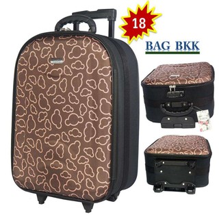 Luggage กระเป๋าเดินทาง กระเป๋าล้อลากหน้าโฟมขนาด 18 นิ้ว รหัสล๊อค Code F7720-18 Micky