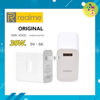 หัวชาร์จRealmeของแท้ Super VOOC Flash Charge 30W 5V-6A Max Fast Charing ของแท้ ชาร์จเร็ว ชาร์จด่วน ชาร์จด่วนRealme