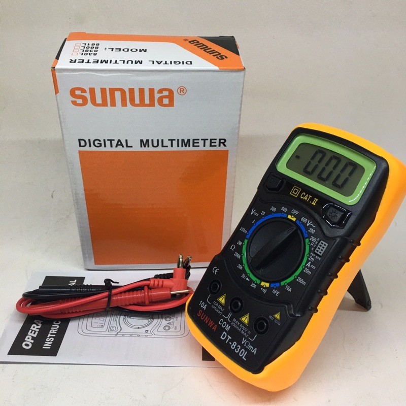 มัลติมิเตอร์ดิจิตอล-sunwa-dt-830l-digital-multimeter-มิเตอร์วัดไฟดิจิตอล