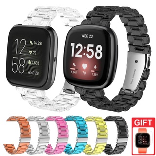 สินค้า สายนาฬิกาข้อมือซิลิโคน แบบใส สําหรับ Fitbit Versa 3 / Versa 2 / Versa Lite / Sense