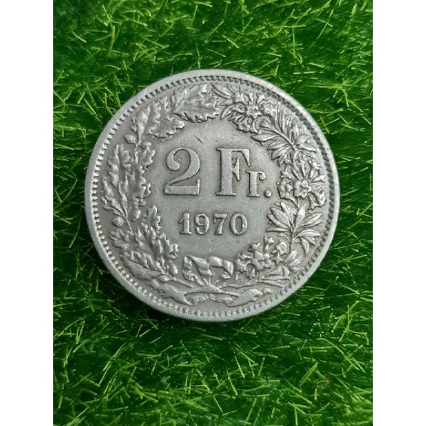 เหรียญสวิตเซอร์แลนด์เก่า2fr-ปีค-ศ-1970