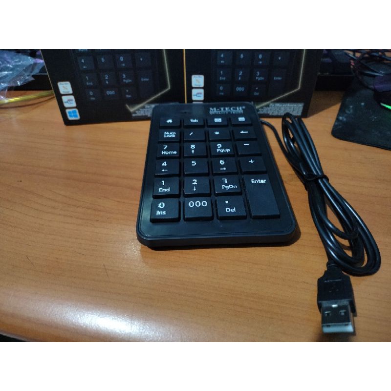 แป้นพิมพ์ตัวเลขแบบมีสาย M-Tech Numpad - คีย์บอร์ดแคชเชียร์พร้อมสายและ ...