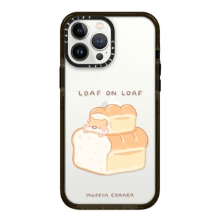 Casetify Loaf on Loaf by Muffin Corner 13 Pro Max  Impact Case  Coler: Clear-Black  [13PMสินค้าพร้อมส่ง]