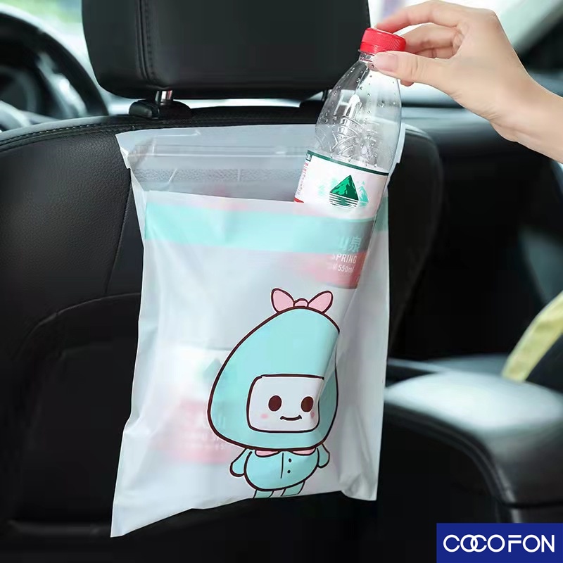 cc10-ถุงขยะในรถยนต์-แบบมีแถบกาวสำหรับติดรถ-อเนกประสงค์-garbage-bag-adhesive-in-car