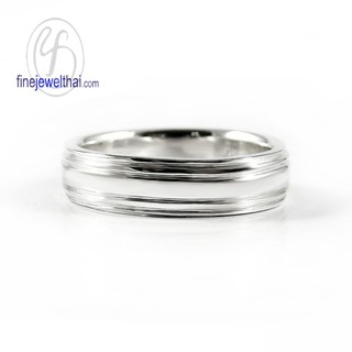 Finejewelthai แหวนเกลี้ยง-แหวนหมั้น-แหวนแต่งงาน-Silver-Ring-R121700