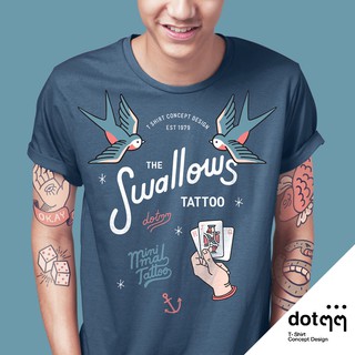 dotdotdot เสื้อยืดผู้ชาย ลาย Tattoo (Blue)