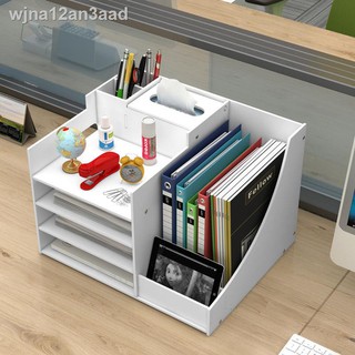 กล่องทิชชู่﹍◇☑Office Storage Folder Box Desktop Organizing Artifact Student Stationery Pen Holder Desk Shelf Paper To