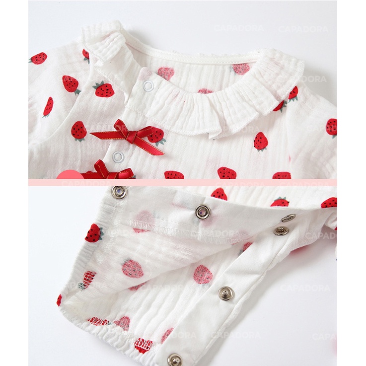 พรีออเดอร์-bb01-04-ชุดของขวัญเด็กแรกเกิด-1ขวบครึ่ง-ชุดเซ็ตเด็กอ่อน-เสื้อผ้าเด็กอ่อน-ลายสตรอว์เบอร์รี่-จั๊มสูทเด็ก