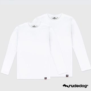 Rudedog เสื้อยืดแขนยาวชาย/หญิง สีขาว รุ่น Spacious (ราคาต่อตัว)