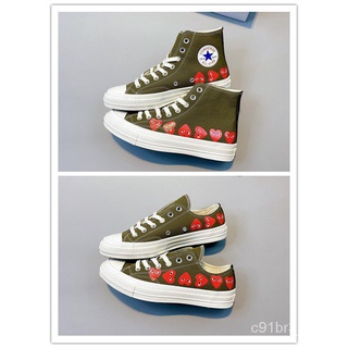 Converse Cdg Play X Converse 1970 Sichuan Kubo Ling Play Love Joint Canvas Shoes