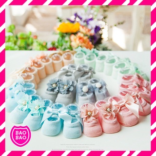 BAOBAOBABYSHOP - รองเท้าสำหรับเด็ก สำหรับเด็กแรกเกิด ถึง 2 ขวบ รองเท้าสำหรับหัดเดิน รองเท้ากันลื่น 1set/3คู่