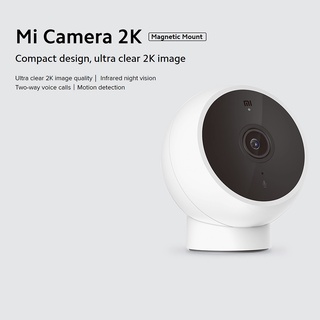 สินค้า Xiaomi Mi Camera 2K (Magnetic Mount) กล้องวงจรปิด ความละเอียด 2K ขนาดเล็กกระทัดรัด | ประกันศูนย์ไทย 1 ปี