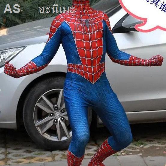 ชุดสไปเดอร์แมน-เด็กและผู้ใหญ่-spiderman-ชุดซุปเปอร์ฮีโร่-ชุดแฟนซีชุดรัดรูปฮาโลวีนสไปเดอร์แมนเหล็กชุดคอสสำหรับเด็กชุดฮีโร