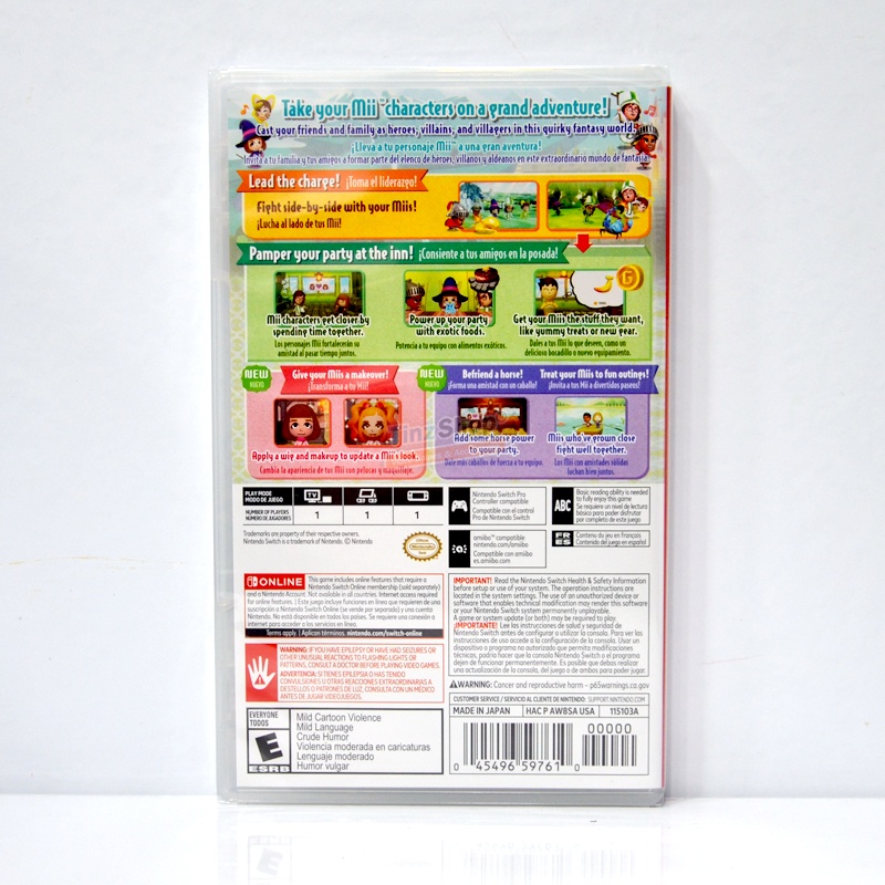 ภาพหน้าปกสินค้าNintendo Switch Miitopia Zone US / English จากร้าน tinzshop บน Shopee