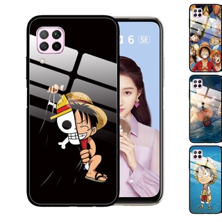 Huawei Nova 7i 7 SE 5T 3i Nova2 Lite Huawei Y8P Y6 Y7 Pro Y9 Prime 2019 One Piece Luffy Tempered Glass Cover Anti-Scratch Phone Case