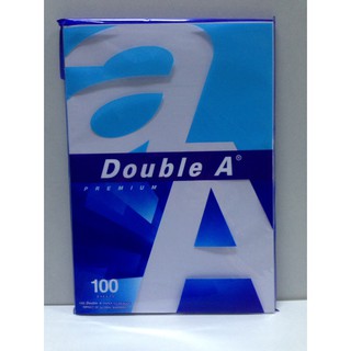 กระดาษถ่ายเอกสาร Double A 80 gsm A4 . 100 Sheets