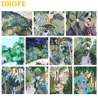 DROFE 【40x50cm】~Man and Nature painting collection~   Paint by Numbers  wall art/  handmade painting on canvas for adult/acrylic paint