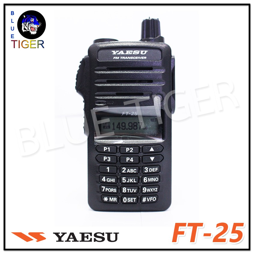 วิทยุสื่อสารราคาถูก-yaesu-ft-25-walkie-talkie-5w-สีดำ-ย่าน-136-174-mhz