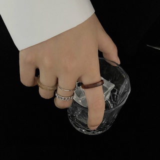 ชุดแหวนสวมนิ้ว ทำจากเรซิน สไตล์เกาหลี แฟชั่นสําหรับผู้หญิง