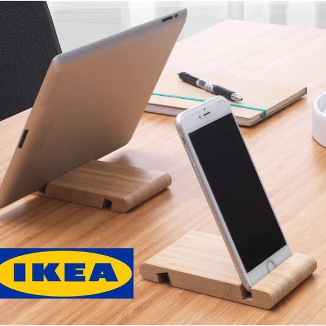 ikea-ของแท้-ที่วางโทรศัพท์-และ-แท็บเลต-จากไม้ไผ่