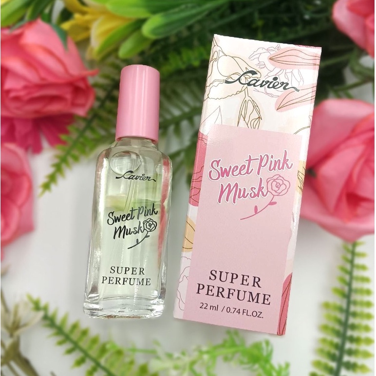 ภาพหน้าปกสินค้าCAVIER Sweet Pink Musk Super Perfume คาเวียร์ เพอร์ฟูม กลิ่น สวีท พิ้งก์ มัส 22 ml. 3 ชิ้น จากร้าน klinklomkay1 บน Shopee