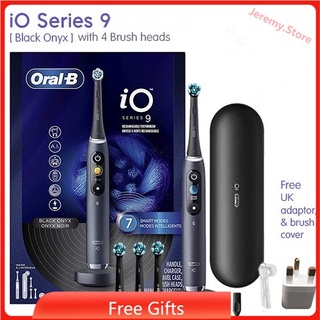 Oral-b Original io Series 9 แปรงสีฟันไฟฟ้า ติดตาม 3D Ultimate Clean /7 โหมดอัจฉริยะ / เคสชาร์จแม่เหล็ก io9