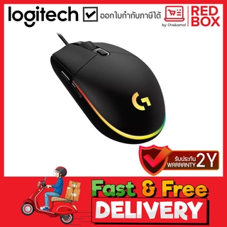 Logitech Wired Optical Gaming Mouse G102 GEN2 LIGHTSYNC RGB / เมาส์เกมมิ่งมีสายมีไฟ G102 / ประกัน 2 ปี / Black