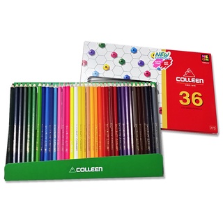 สีไม้คอลลีน colleen No.775 + Neon มีให้เลือก 5 ขนาด แบบแท่งยาว  (12 สี /24 สี /36 สี /48 สี /60 สี)