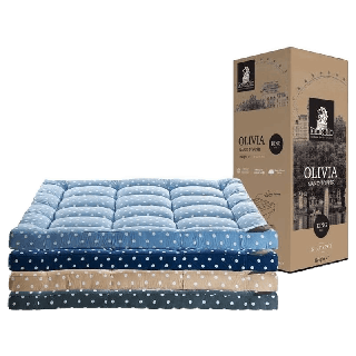 โปรโมชั่น : Dunlopillo ที่นอนนุ่มสบาย ท็อปเปอร์นุ่มสบาย ทางเลือกใหม่ช่วยให้หลับง่ายขึ้น ที่นอนนาโนดาวน์ไฟเบอร์ รุ่น Olivia หนา 4 นิ้ว ส่งฟรี