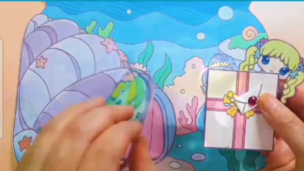โลก-popular-เกม-diy-แฮนด์เมดเปลี่ยนตุ๊กตากระดาษเมอร์เมดน้อย-diy-แฮนด์เมดกึ่งสำเร็จรูปหนังสือเงียบ-dou-dou-book-คลายเครียดหนังสือเกม-2-6-ปีเด็กพ่อแม่ลูกทำด้วยมือของเล่น