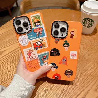 Casetify เคสโทรศัพท์มือถือนิ่ม ลายการ์ตูนแสตมป์ Girls Avatar สําหรับ Iphone 13Pro 12Pro XS 11 12Promax 13Promax 11 12 13