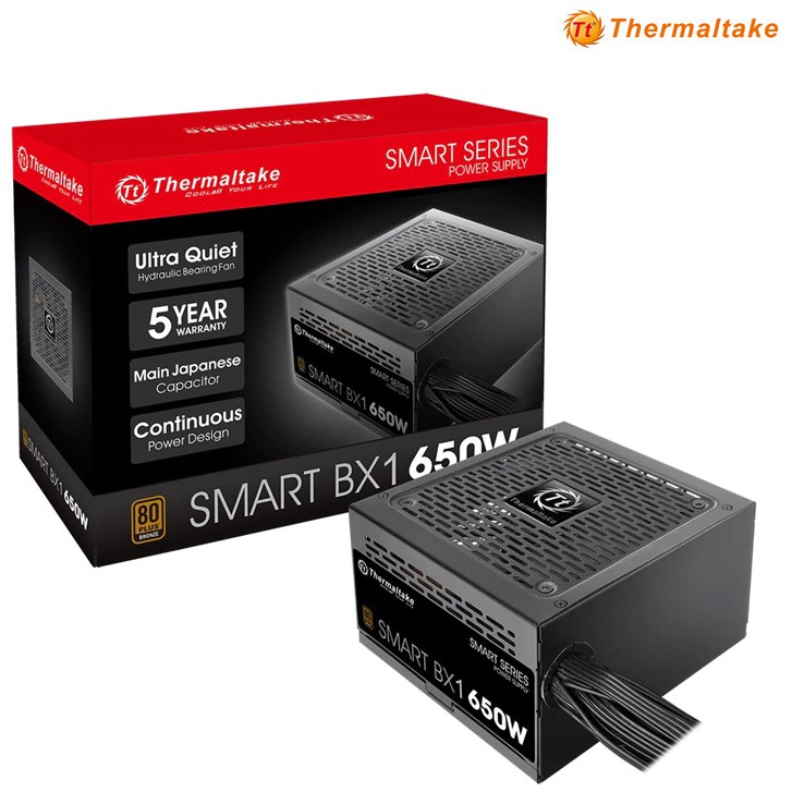 ภาพสินค้าPOWER SUPPLY (อุปกรณ์จ่ายไฟ) THERMALTAKE Smart BX1 650W (80 PLUS Bronze) ประกัน 5 ปี จากร้าน hardware_corner บน Shopee ภาพที่ 2