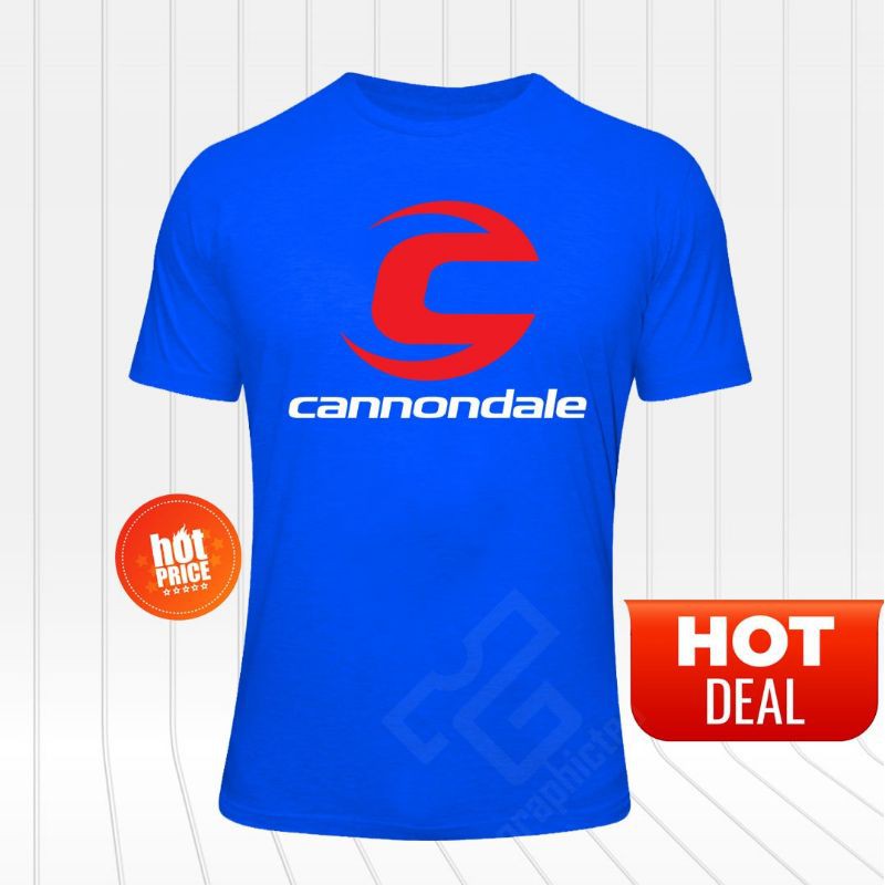 เสื้อตราหานคู่-cannondaleจักรยานจักรยานเสื้อยืดผ้าฝ้ายแขนสั้นพร้อมสต็อก