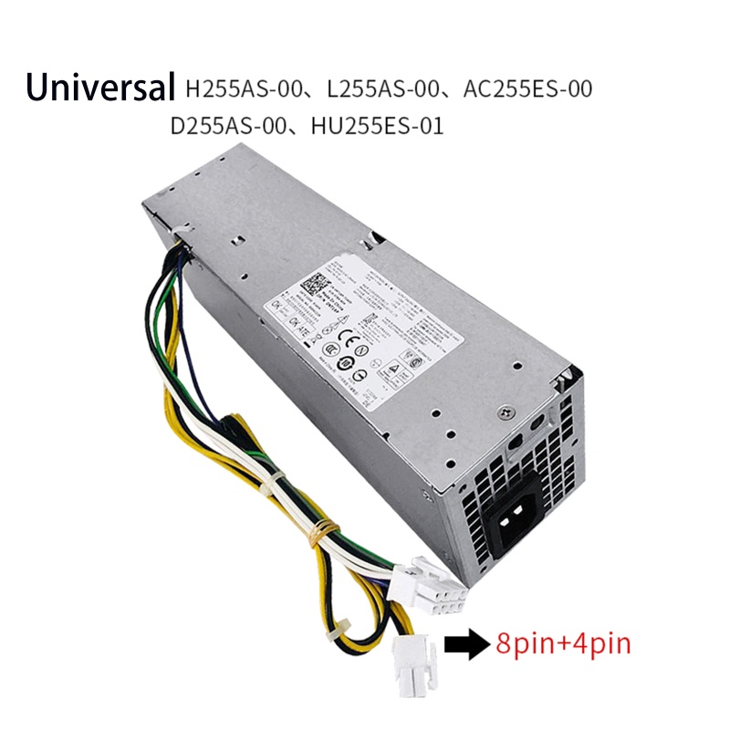 ez-พาวเวอร์ซัพพลาย-แบบเปลี่ยน-สําหรับ-dell-3020-7020-9020-t7100-8pin-4pin-255w-l255as-00