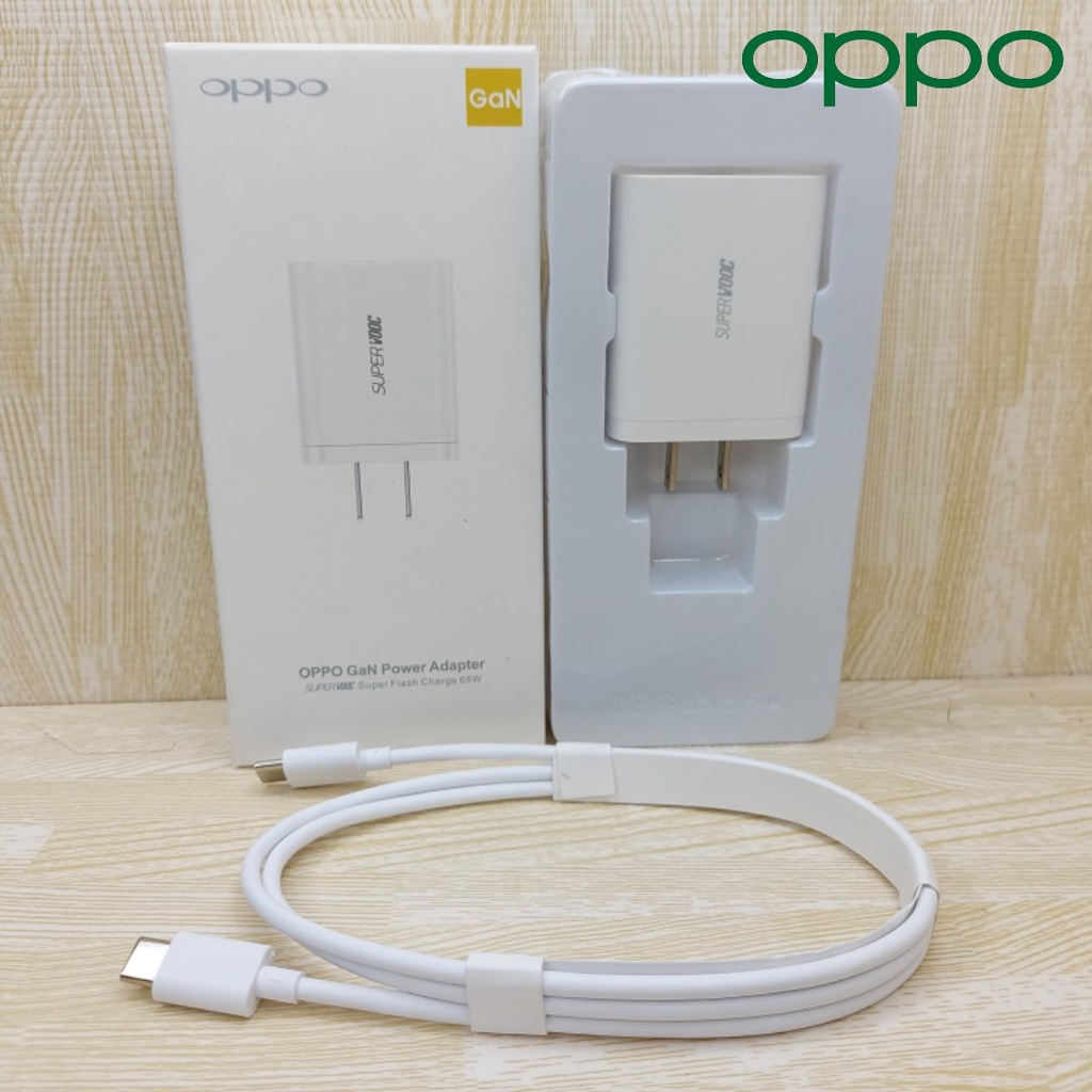 ที่ชาร์จ-oppo-65w-gan-usb-c-to-type-c-super-แท้-vooc-ออปโป้-หัวชาร์จ-สายชาร์จ-fast-charge-ชาร์จเร็ว-ชาร์จไว-ของแท้