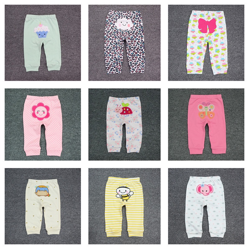 กางเกงลายการ์ตูนทารกแรกเกิด-กางเกงเด็ก-3-ชุด-เสื้อผ้าเด็ก-กางเกงแรกเกิดสำหรับ-0-24-เดือน