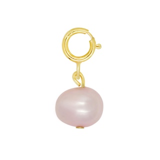 A.CEMI PEARL CHARM จี้มุก จี้เงินแท้ ชุบทอง 18K โรสโกลว์