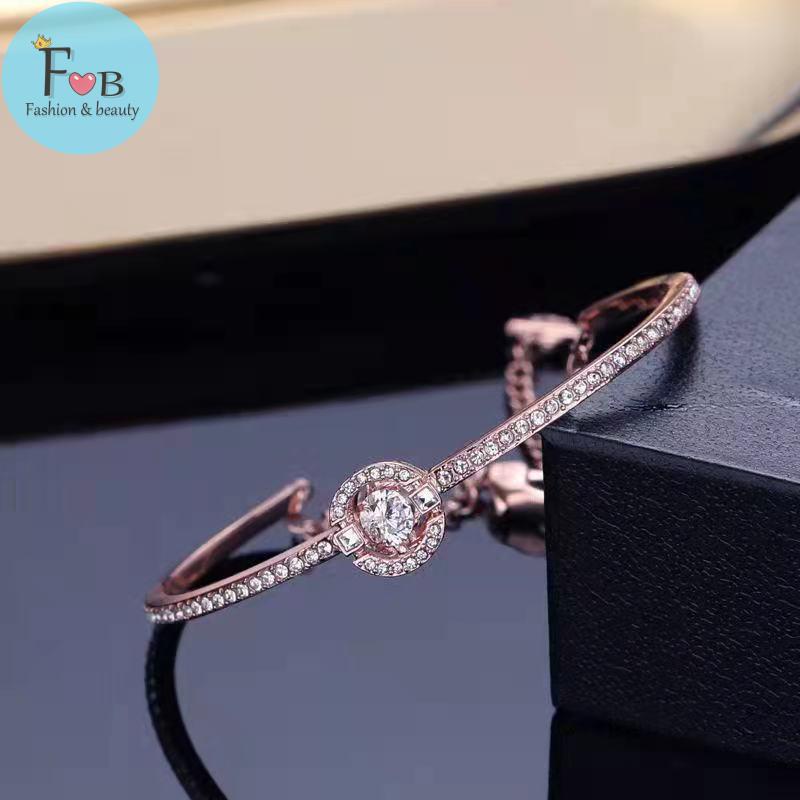swarovski-s925-silver-rose-gold-beating-heart-สร้อยข้อมือเพชร-platinum-รอบสร้อยข้อมือสมาร์ทของขวัญวันวาเลนไทน์วันเกิดของ