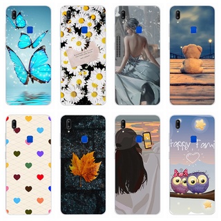 เคส vivo y95 y91 y93 y91i y90 y91c y1s 1817 1820 แฟชั่น รูปแบบ ใส นิ่ม TPU ซิลิโคน เคสโทรศัพท์