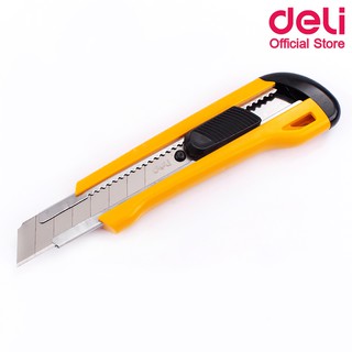 Deli 2042 Cutter คัทเตอร์ ขนาด 8 ใบมีด (แพ็ค 1 ชิ้น) คัตเตอร์ คัตเตอร์สำนักงาน คัตเตอร์ตัด คัตเตอร์พกพา อุปกรณ์สำนักงาน