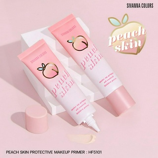 HF5101 HF5101 SIVANNA COLORS Peach Skin PROTECTIVE MAKE UP PRIMER ไพรเมอร์พีช ช่วยปรับสภาพผิวก่อนแต่งหน้า