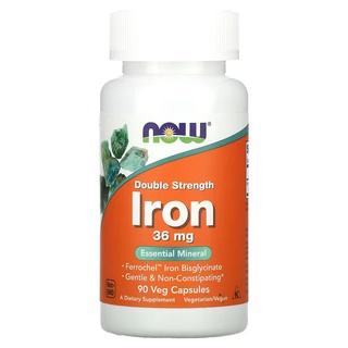 ภาพขนาดย่อของภาพหน้าปกสินค้าNow foods, Iron, 18 & 36 mg, ธาตุเหล็ก จากร้าน honey.pink บน Shopee ภาพที่ 4