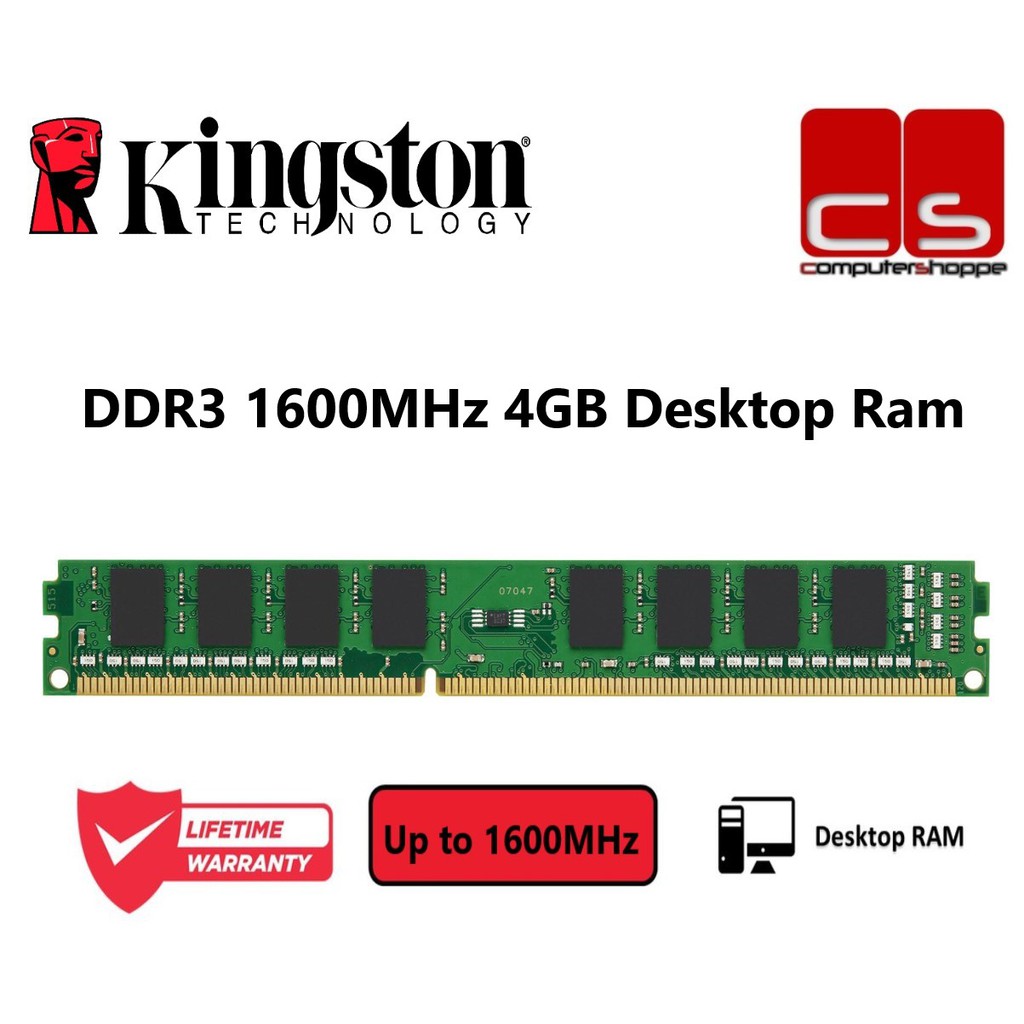 Kingston 8GB (2x4GB) DDR3-1600 PC3-12800U Low Profile KVR16N11S8/4 - Usata