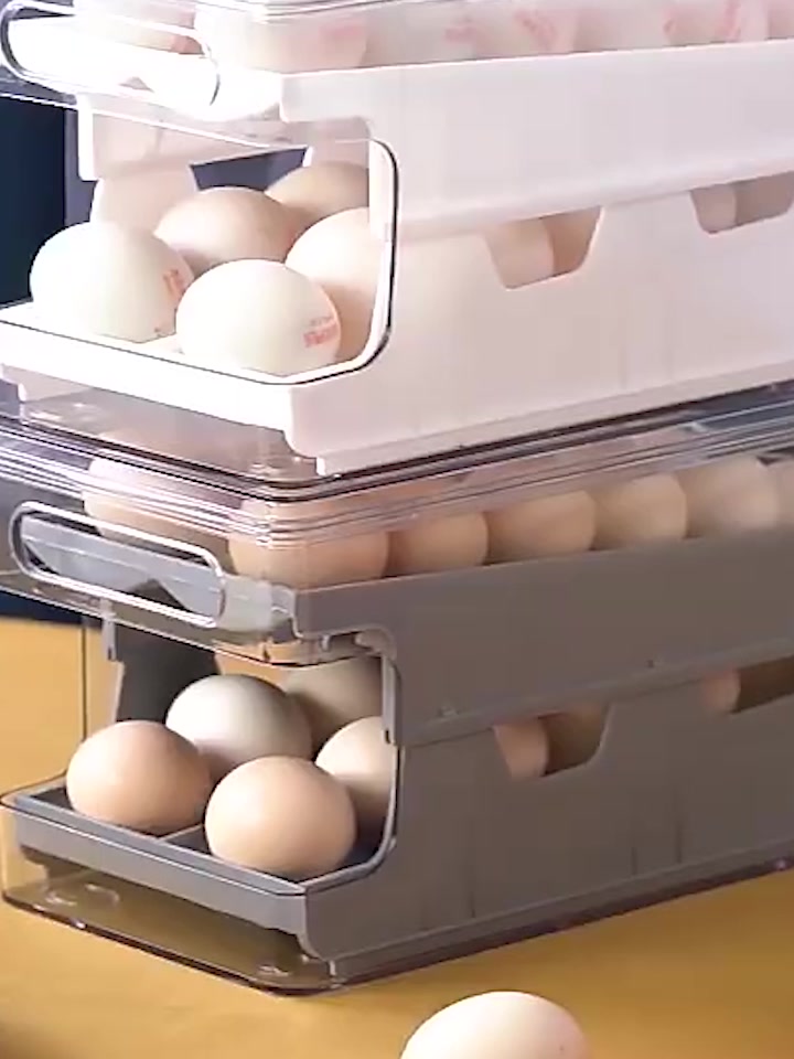 กล่องเก็บไข่ม้วนอัตโนมัติ-แบบสไลด์-สําหรับเก็บผัก-ผลไม้-ในตู้เย็น