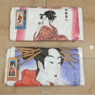 ผ้า ผ้าขนหนู size 33 x 80 cm จาก ญี่ปุ่น ของแท้ ของใหม่ มือ 1 ไม่เคยผ่านการใช้งาน สาวกญี่ปุ่น ต้องมี ลายสวย
