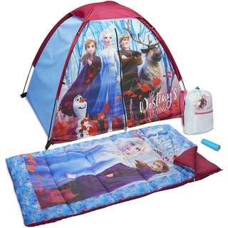 ของแท้ 🇺🇸 เต็นท์ โฟรเซ่น 2 พร้อมถุงนอน ลายโฟรเซ่น Disney Frozen 2 4 Piece Camp Kit